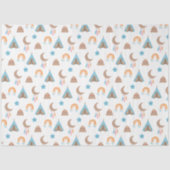 Schattige Boho Pattern op Wit Tissuepapier (Voorkant)