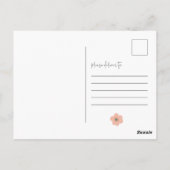 Schattige Boho Regenboog Baby shower Bloemen Aarde Briefkaart (Achterkant)