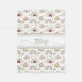 Schattige Boho regenboogpatroon Kinder fleece deke Deken