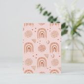 Schattige Boho Seamless Pattern Briefkaart (Staand voorkant)