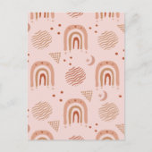 Schattige Boho Seamless Pattern Briefkaart (Voorkant)