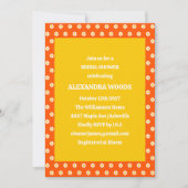 Schattige Boho  Sinaasappel Daisies Vrijgezellenfe Kaart (Voorkant)