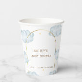 Schattige Boho Star Cloud Arch Boy Baby shower Papieren Bekers (Achterkant)