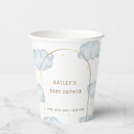 Schattige Boho Star Cloud Arch Boy Baby shower Papieren Bekers