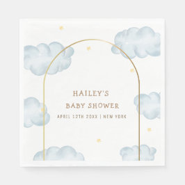 Schattige Boho Star Cloud Arch Boy Baby shower Servet