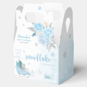 Schattige Boho Teddy Bear Sneeuwvlok Winter Baby s Bedankdoosjes (Geopend)