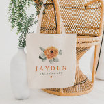 Schattige Boho Terracotta Bloemen Bruidsmeisje Bru Tote Bag<br><div class="desc">Dit bruidsmeisje tas beschikt over schattige waterverf terracotta bloemen en eenvoudige serif lettertype. Zo schattig en eenvoudig voor een botanische boho of herfstbruiloft.</div>