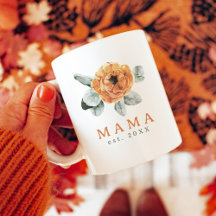 Schattige Boho Terracotta Bloemengroen Mama Est.