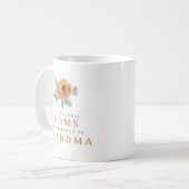 Schattige Boho Terracotta Floral Beste Oma Promote Koffiemok (Voorkant links)