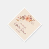 Schattige Boho Vrijgezellenfeest Papier Servet (Hoek)