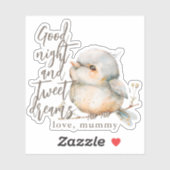 Schattige Boho Waterverf Bloemige Vogel Stijl Sticker (Vel)
