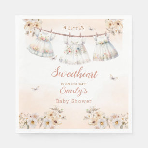 Schattige Boho Waterverf Boho Kleding Meisje Baby Servet