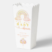 Schattige boho Waterverf Meisje Baby shower Popcor Bedankdoosjes (Achterkant)