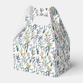 Schattige Boho Waterverf Wildflower Baby shower Cu Bedankdoosjes (Achterkant)