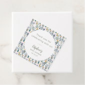 Schattige Boho Waterverf Wildflower Baby shower Cu Bedankjes Labels (In situ)