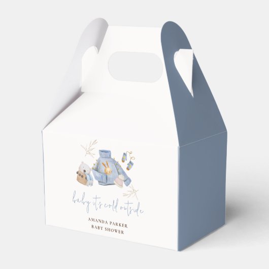 Schattige Boho Winter Kleding Speelgoed Meisje Bab Bedankdoosjes (Voorkant Zijde)