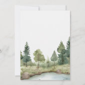 Schattige Boho Woodland Animals Baby shower Kaart (Achterkant)