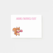 Schattige Bokende Eekhoorn Grappig Post-it® Notes (Voorkant)
