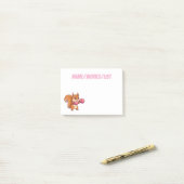 Schattige Bokende Eekhoorn Grappig Post-it® Notes (Op bureau)