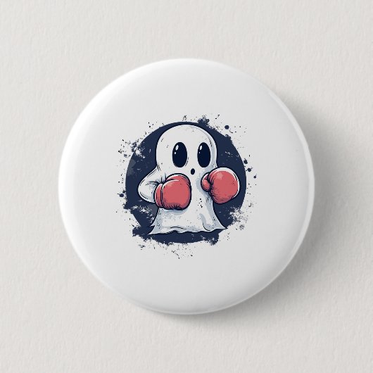 Schattige Boksen Geest Kunst Ronde Button 5,7 Cm (Voorkant)
