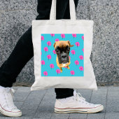 Schattige Bokser hondenliefhebber Bag canvas tas B