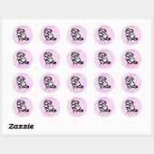 Schattige BONOBO - Dier - Baby shower - Personalis Ronde Sticker (Vel)