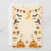 Schattige Boo Bash Spooktacular Feest Kaart (Achterkant)