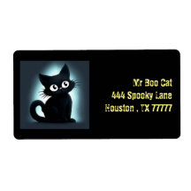 Schattige Boo Black Cat Halloween Retouradres