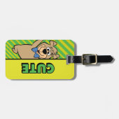 Schattige Boo-Boo-Beer Bagagelabel (Voorkant horizontaal)