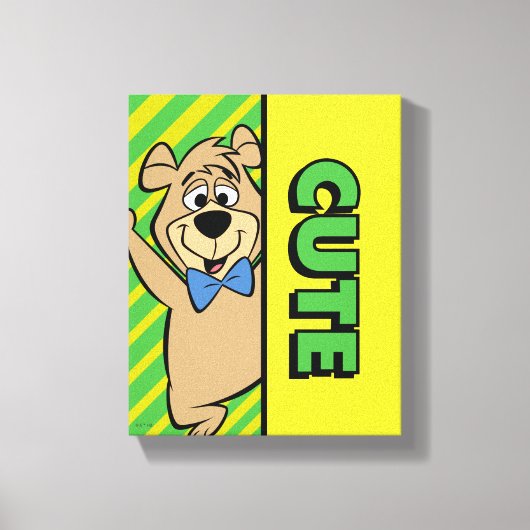 Schattige Boo-Boo-Beer Canvas Afdruk (Voorkant)