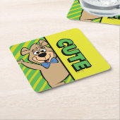 Schattige Boo-Boo-Beer Kartonnen Onderzetters (Schuin)