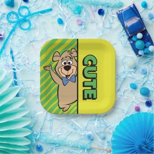 Schattige Boo-Boo-Beer Papieren Bordje (Feest)