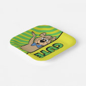 Schattige Boo-Boo-Beer Papieren Bordje (Gebogen)