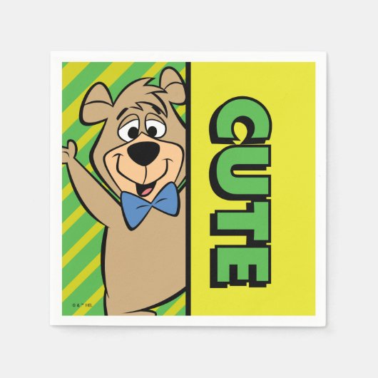 Schattige Boo-Boo-Beer Servet (Voorkant)