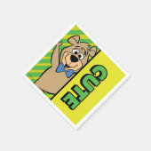 Schattige Boo-Boo-Beer Servet (Hoek)