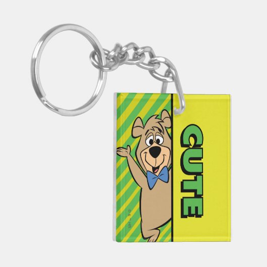 Schattige Boo-Boo-Beer Sleutelhanger (Voorkant Links)