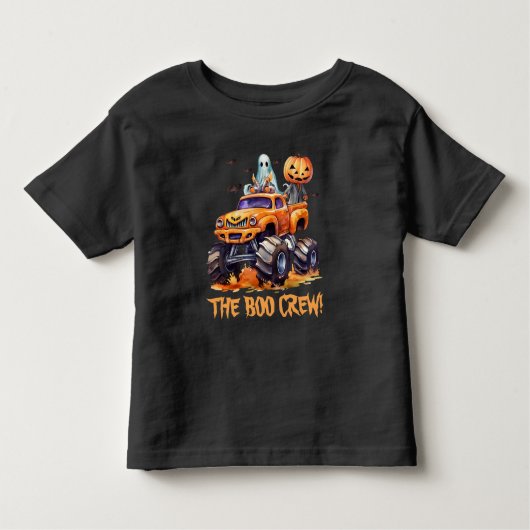 Schattige Boo Crew Family Matching Modern Hallowee Kinder Shirts (Voorkant)