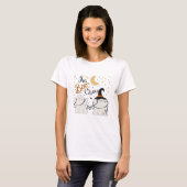 Schattige Boo Crew Ghost Halloween Fun T-shirt (Voorkant volledig)