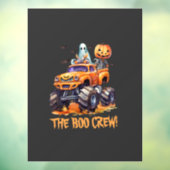 Schattige Boo Crew Moderne Jack O Lantern Hallowee Raamsticker (Vel 3)