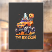 Schattige Boo Crew Moderne Jack O Lantern Hallowee Raamsticker (Vel 2)