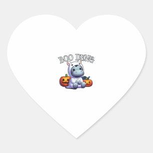 Schattige BOO DENG My Moo Thang Halloween Trending Hart Sticker