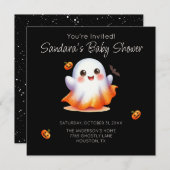 Schattige Boo Ghost-Baby shower Kaart (Voorkant / Achterkant)