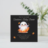 Schattige Boo Ghost-Baby shower Kaart (Staand voorkant)