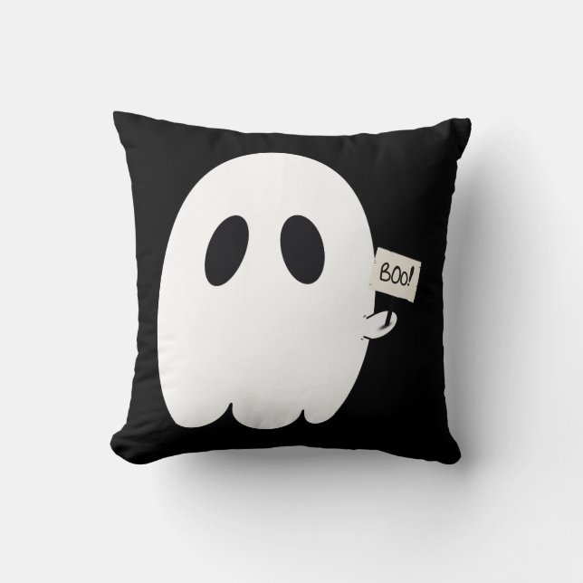 Schattige Boo Ghostie Kussen (Voorkant)