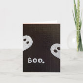 Schattige Boo Ghosts Halloween Wenskaart Kaart (Voorkant)