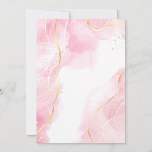 Schattige Boo is te wijten Custom Herfst Girl Pink Kaart (Achterkant)