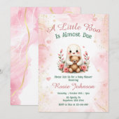 Schattige Boo is te wijten Custom Herfst Girl Pink Kaart (Voorkant / Achterkant)