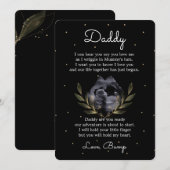 Schattige boodschap van Bump naar toekomstige papa Feestdagenkaart (Voorkant / Achterkant)