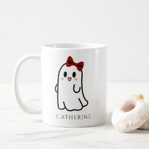Schattige Boog Halloween Geest Koffiemok