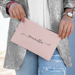 Schattige Boog Handtekening Naam Blush Etui